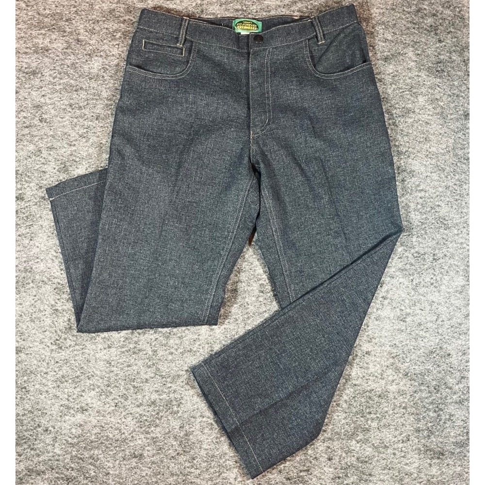 Haband Fit-Forever Casual Pants Trousers Mens 32 Gray Classic Dadcore Durable